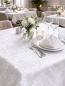 Preview: Tischdecke - Classica – hochwertiger weißer Damaststoff