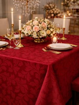 Preview: Tischdecke - Flora – Stoff mit floralem Jacquardmuster