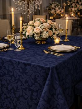 Preview: Tischdecke - Flora – Stoff mit floralem Jacquardmuster