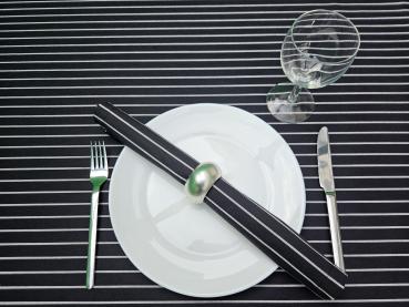 Hussen - Zebra – Stoff mit feiner Streifenstruktur