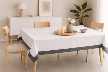 Preview: Tischdecke - Natura – Unistoff mit natürlicher Struktur