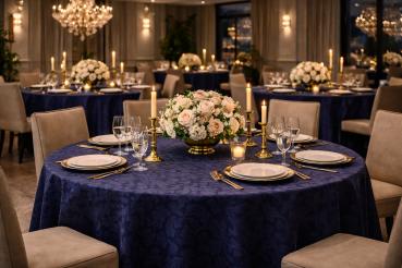 Preview: Tischdecke - Flora – Stoff mit floralem Jacquardmuster