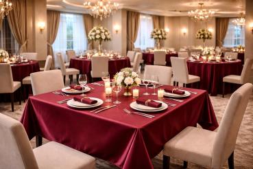 Preview: Tischdecke - Satina – Stoff mit satinierter Oberfläche