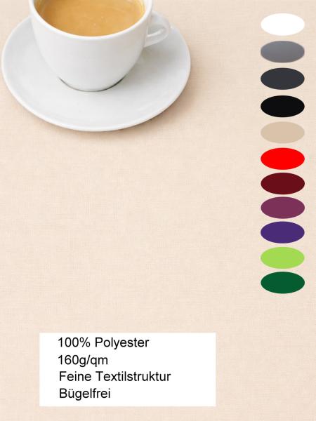 Tischdecke - Linea – Unistoff mit feiner Struktur