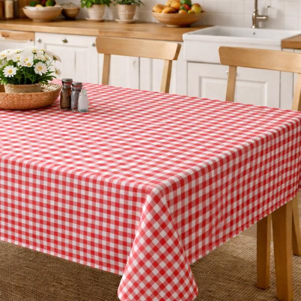 Tischdecke - Karo – karierter Stoff im Landhausstil