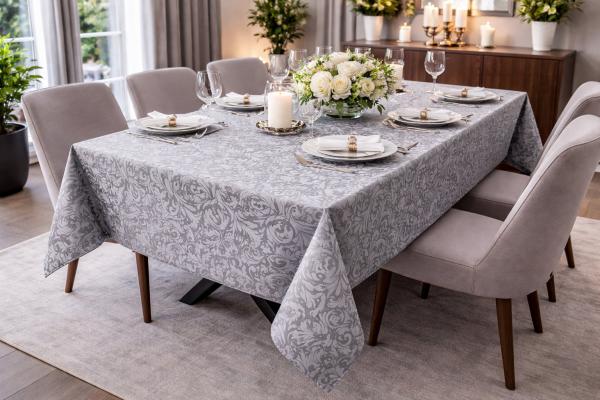 Tischdecke - Eleganta – Stoff mit edlem Damastmuster
