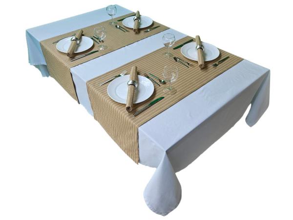 Tischsets - Zebra – Stoff mit feiner Streifenstruktur