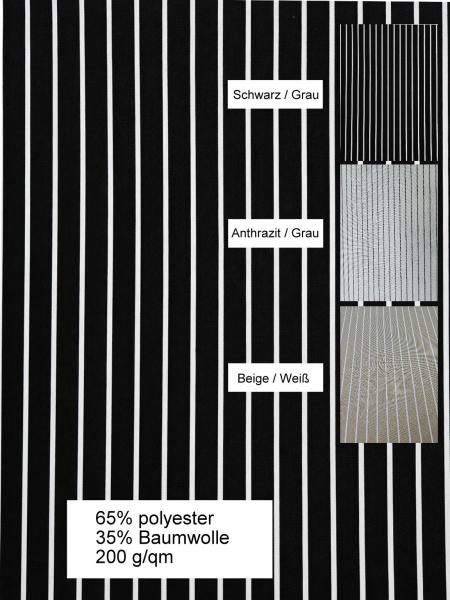 Hussen - Zebra – Stoff mit feiner Streifenstruktur